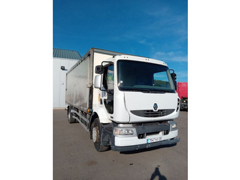 Curtain side truck RENAULT Midliner M140 left hand drive manual pump 6  cylinder 13 ton, 2950 EUR - Truck1 ID - 7150622