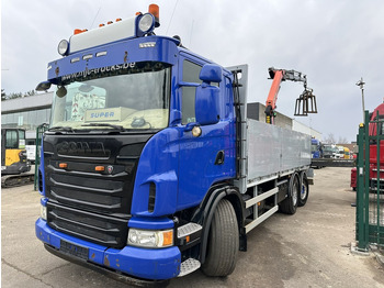 Crane truck Scania G420 6x2 BAUSTOFF PLATFORM 6m25 + KRAN PALFINGER PK 18002 EH + RADIO + CLAMB - BE TRUCK: picture 5