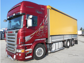 Curtain side truck SCANIA R 620