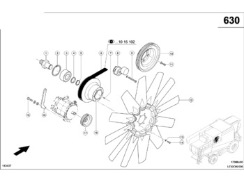 Belt tensioner CLAAS