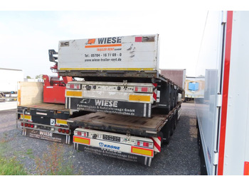 Dropside/ Flatbed semi-trailer Krone Stahlmattenauflieger mit Bordwände: picture 3