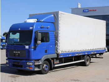 Curtain side truck MAN TGL 12.210