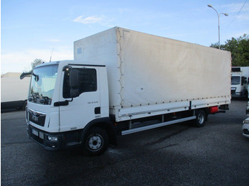 Curtain side truck MAN TGL 12.220