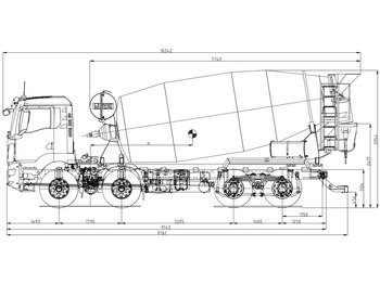 Concrete mixer truck MAN TGS