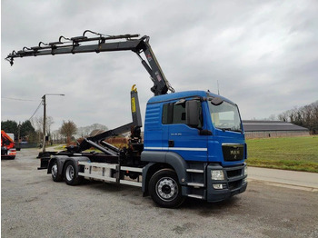 Hook lift truck, Crane truck MAN TGS 26.320 Container Marrel + HIAB166 E-5: picture 2