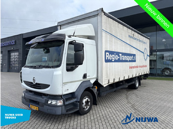 Curtain side truck RENAULT Midlum 220