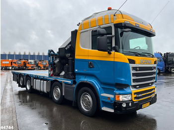 Crane truck Scania R 490 Euro 6 HMF 85 Tonmeter laadkraan: picture 3