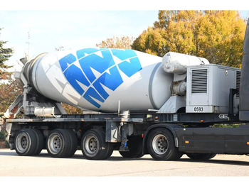 Concrete mixer semi-trailer