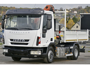 Crane truck, Tipper Iveco EUROCARGO 100E19 +PK 7001 H + FUNK * TOPZUSTAND: picture 3