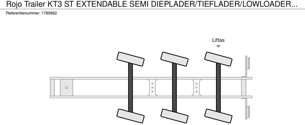 New Low loader semi-trailer Rojo Trailer KT3 ST EXTENDABLE SEMI DIEPLADER/TI: picture 27