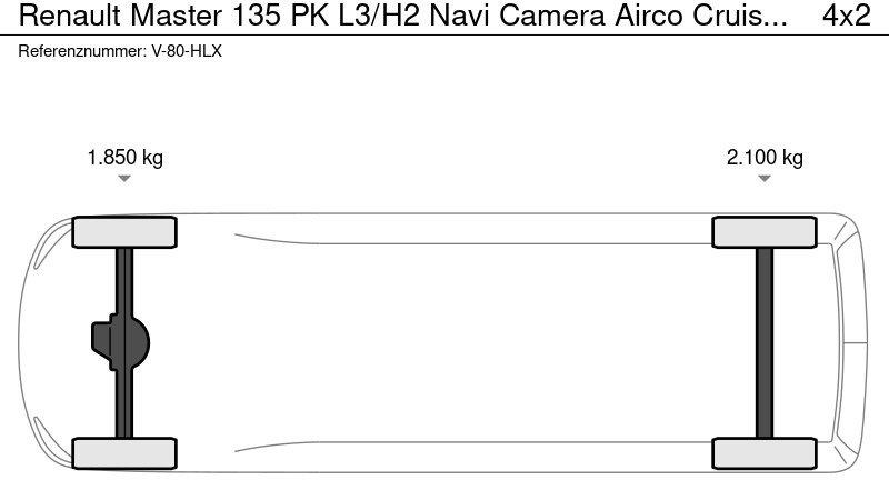 Panel van Renault Master 135 PK L3/H2 Navi Camera Airco Cruise Parkeersensoren Nieuw 12m3 Airco Cruise control: picture 16