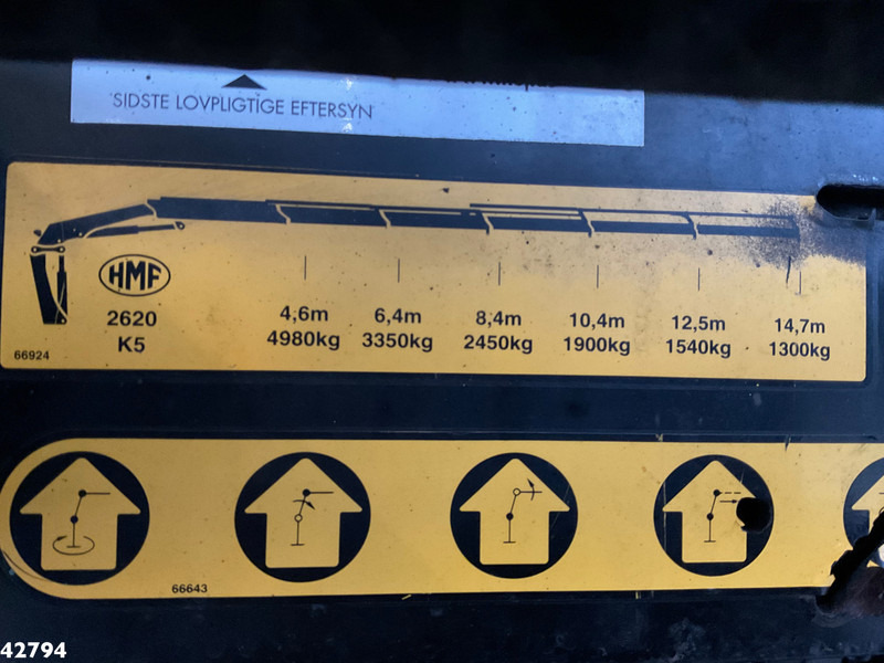 Hook lift truck, Crane truck Volvo FM 500 Euro 6 HMF 26 Tonmeter laadkraan + Palfinger 20 Ton haakarmsysteem (Bouwjaar 2021): picture 16