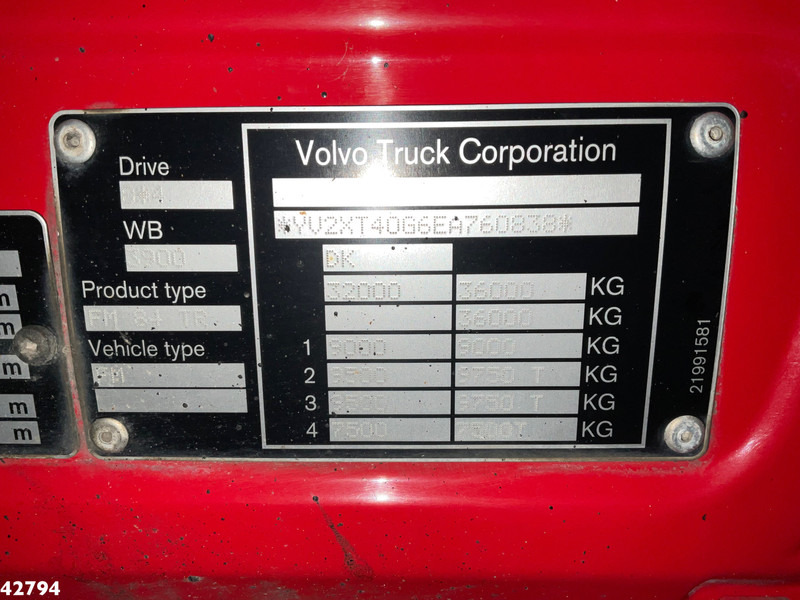 Hook lift truck, Crane truck Volvo FM 500 Euro 6 HMF 26 Tonmeter laadkraan + Palfinger 20 Ton haakarmsysteem (Bouwjaar 2021): picture 17