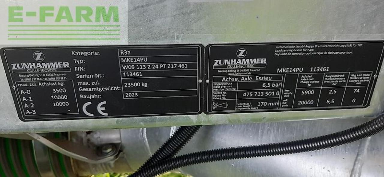 Fertilizing equipment Zunhammer mke 14 pu: picture 12