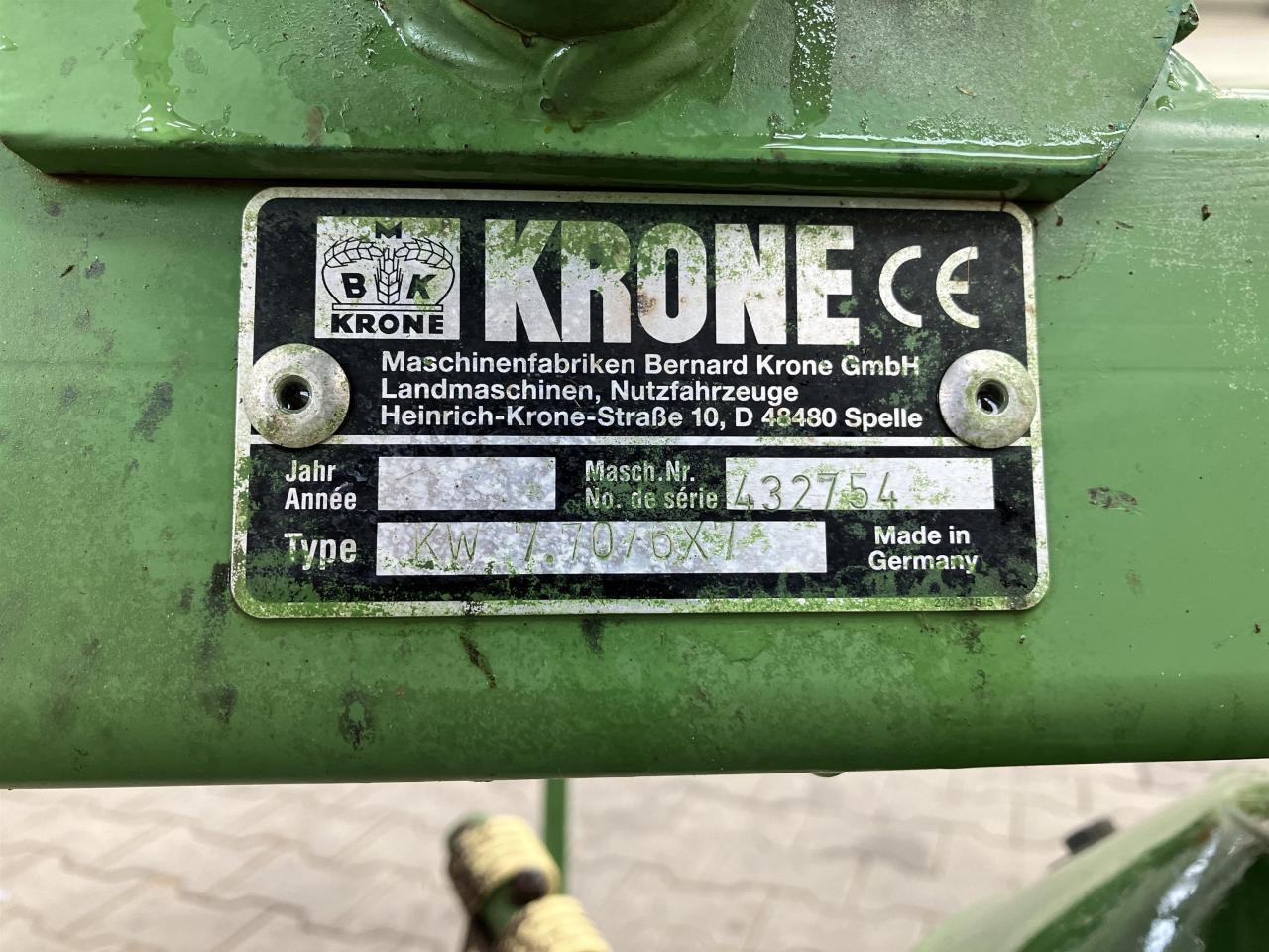 Krone KW 7.70/6x7 leasing Krone KW 7.70/6x7: picture 8