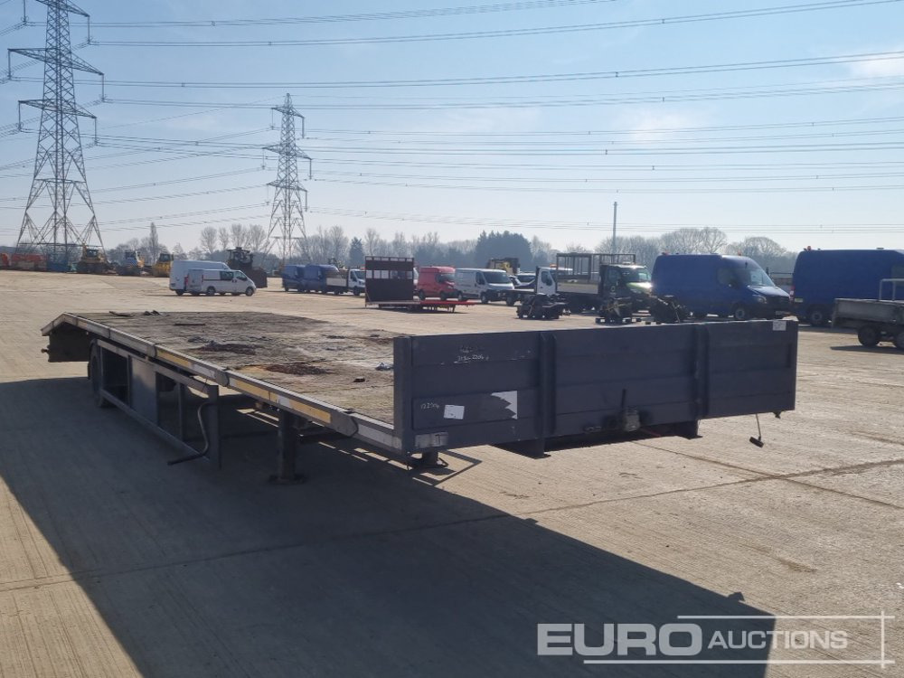 Low loader semi-trailer Quality Trailer Single Axle Low Loader Trailer: picture 7